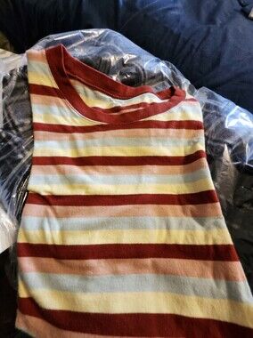 Madewell Multi Striped Crew Short Sleeve Tee